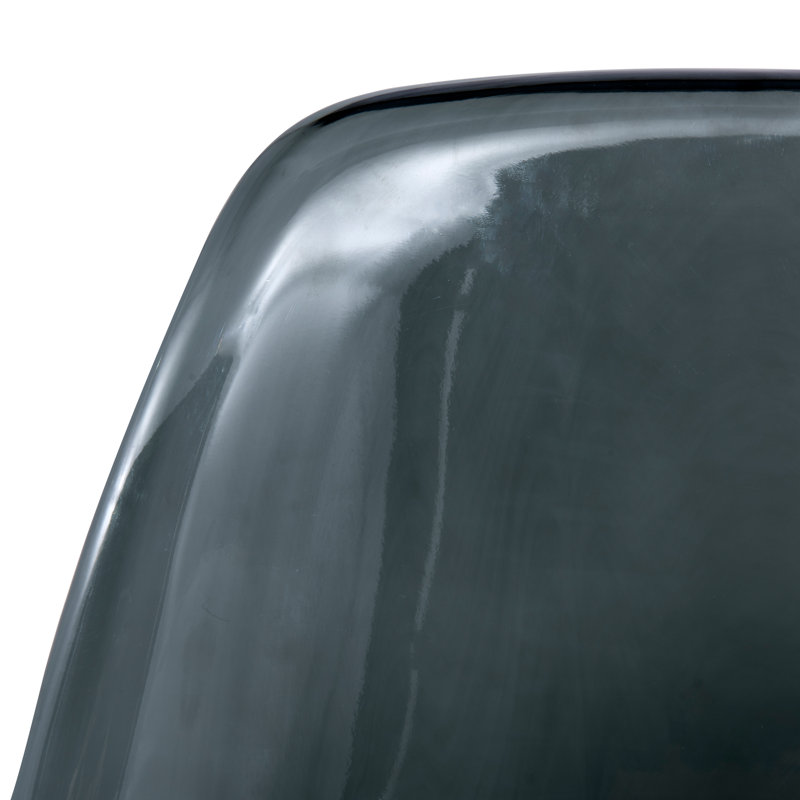 Chaise d'appoint en acrylique Culley, Noir transparent, 2