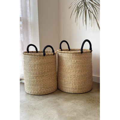 S/2 Handwoven Hamper