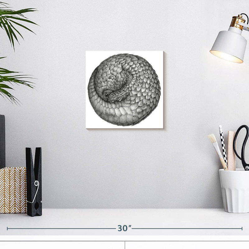 Boule de pangolin Brampt, H 10 po x l 10 po