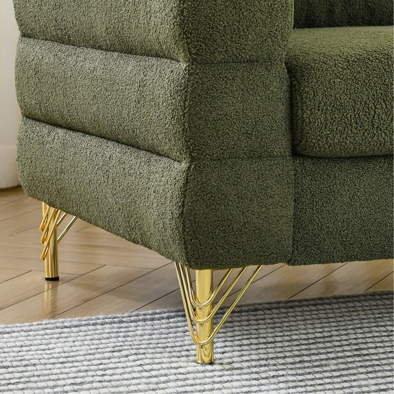Canapé modulaire 60 pouces pour 2 personnes - chic et confortable avec coussins lombaires