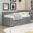 Upholstered Daybed with Trundle and 1 Drawer-182853727-182853720