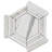 Calacatta 9" x 8" Marble Mosaic Tile-79891856