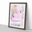 A Sole Pink Rose in Abstract - Picture Frame Painting Print-55629014-55629015