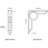 2"W x 10"D x 12"H Maria Wrought Iron Bracket, (Triple center brace) (4-Pack)-112090296