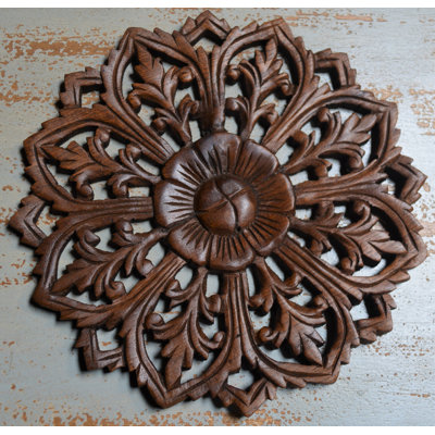Handmade Boho Plants & Flowers Wall Decor on Solid Wood