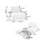 Canapé modulaire en velours kaki-1872523565