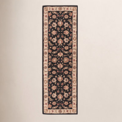 Lyndsay Ebony Sand Hand-Tufted Wool Oriental Rug