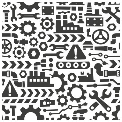 Industrial Tools Pattern Comforter
