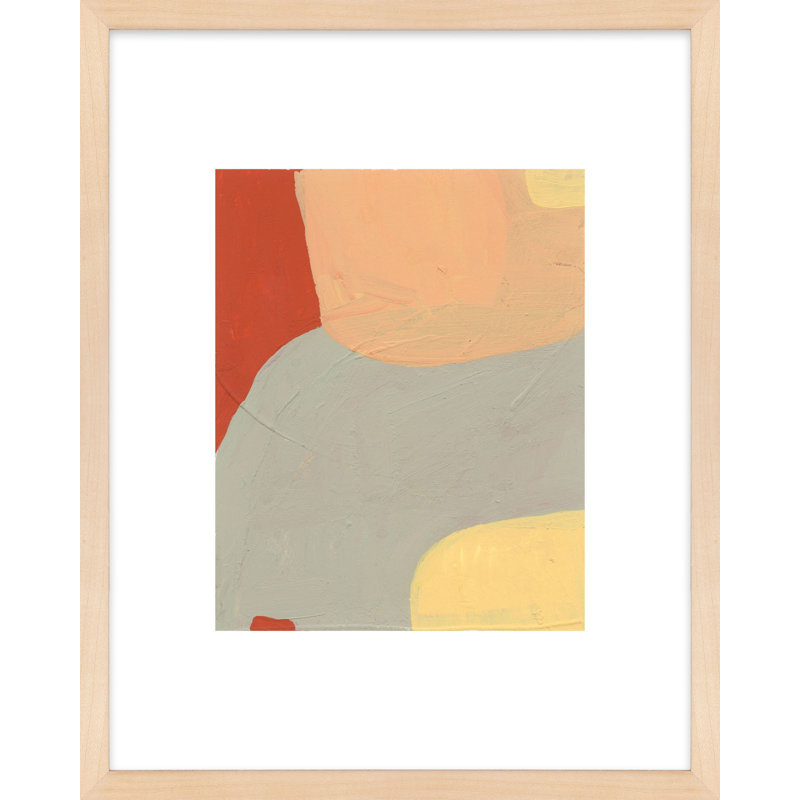 Moments 2 Painting by Andrea Stokes, 50" H x 40" W, Brown Framed