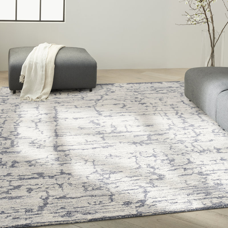 CK009 SCULPTURAL Abstract Hand Woven Area Rug, Rectangle 8'6" x 11'6"