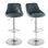 Nials Swivel Upholstered Counter Stool with Metal Frame