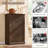  Modern Tilt Out Laundry Hamper Cabinet,10 Gallon Fluted Wooden Garbage Can Cabinet with Drawers  (Includes 1pc laundry basket)-110354255