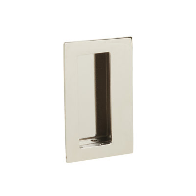 Emtek Rectangular Flush Door Pull w/ Offset Recess Pocket,
