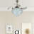 42'' Giuseppino 3 - Blade LED Crystal Ceiling Fan with Remote Control with Light Kit Included