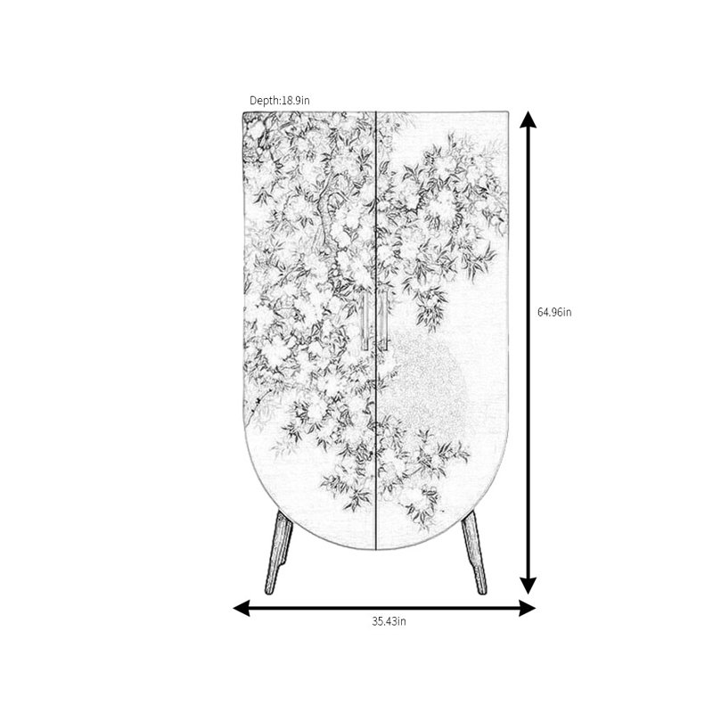 Armoire à fleurs classique