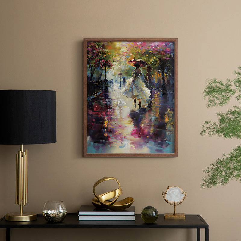 «WOMEN Series DCC», reproduction encadrée - bois massif, H 30 po x l 24 po, Noyer
