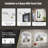 Lunara Independent Dual Backlit&Front Lights LED Wall Mirror, Rounded Corner Matte Black Metal Framed Bathroom Mirror with Tempered Glass-1504490805