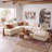 6-Piece Velvet Modular Sectional-1580123834