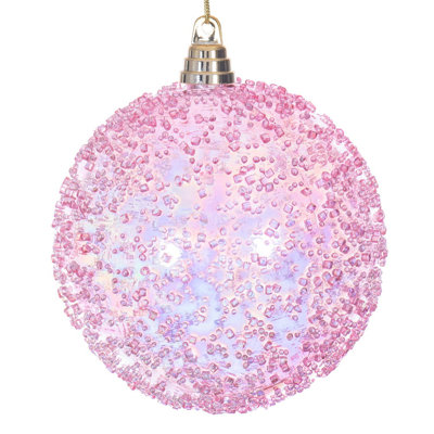 6" Iridescent Bead Ball. Includes 2 ornaments per bag.