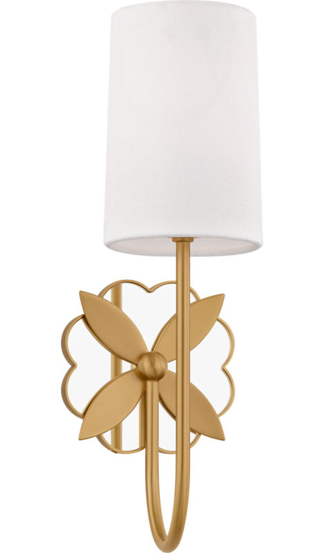 Spencer 14 Sconce, Burnished Brass