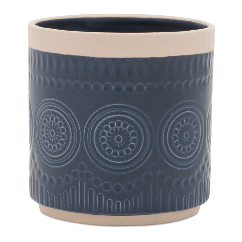 Ceramic Mandala Pattern Planter