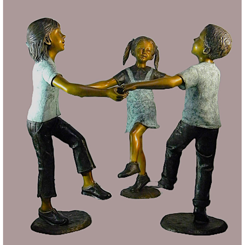 Boy and girls dancing