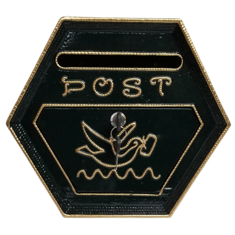 Noisette Wall Mounted Post Box, Dark Green