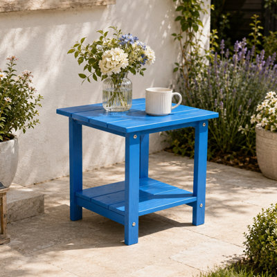 Table d'appoint avec tablette de rangement Imitation Wood