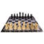 8" Tall Oversized Chess Set with Vinyl Roll-up Board