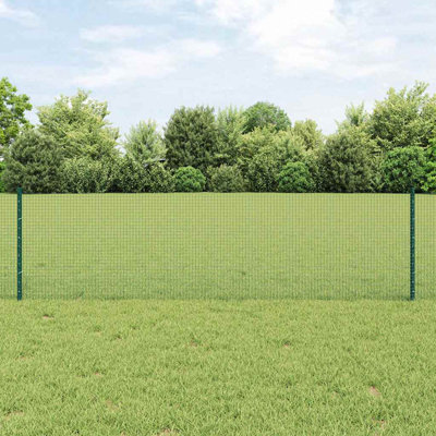 Vidaxl Fence With Posts Steel