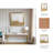 47X47 Hand Painted Swing Set, Gold/White