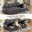 Corner Sofa Bed, U-Shaped Sleeper Sectional Couch Bed, 3-In-1 Convertible Pull Out Sofa Bed With Adjustable Backrest, Storage, Usb And Cup Holder For Living Room-291684389