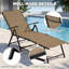 Chaise longue d'extérieur pliante avec dossier réglable, sans assemblage-482265067