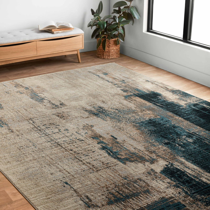 Tapis beige tissé à la machine ballycraigy, Rectangle 11 pi 6 po x 15 pi 7 po