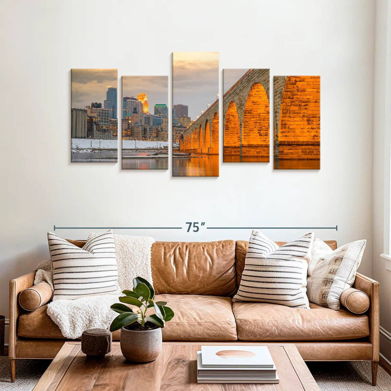 Senne Minneapolis Stone Arch Bridge, 33" H x 66" W