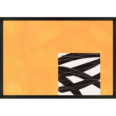 Composition With Yellow 2 Print by Robert Kamnatnik