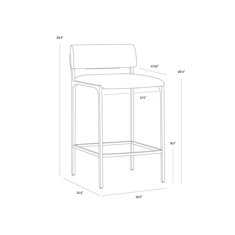 Mori Yes Stool with Metal Frame