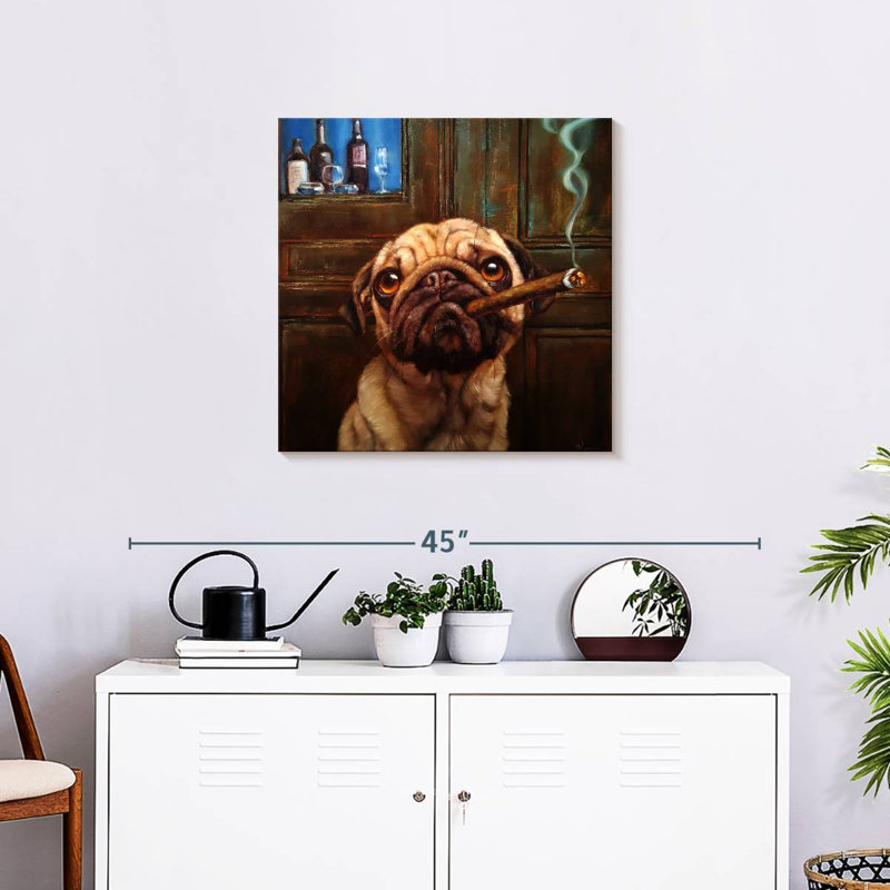 Ketti Uptown Pug, 24" H x 24" W