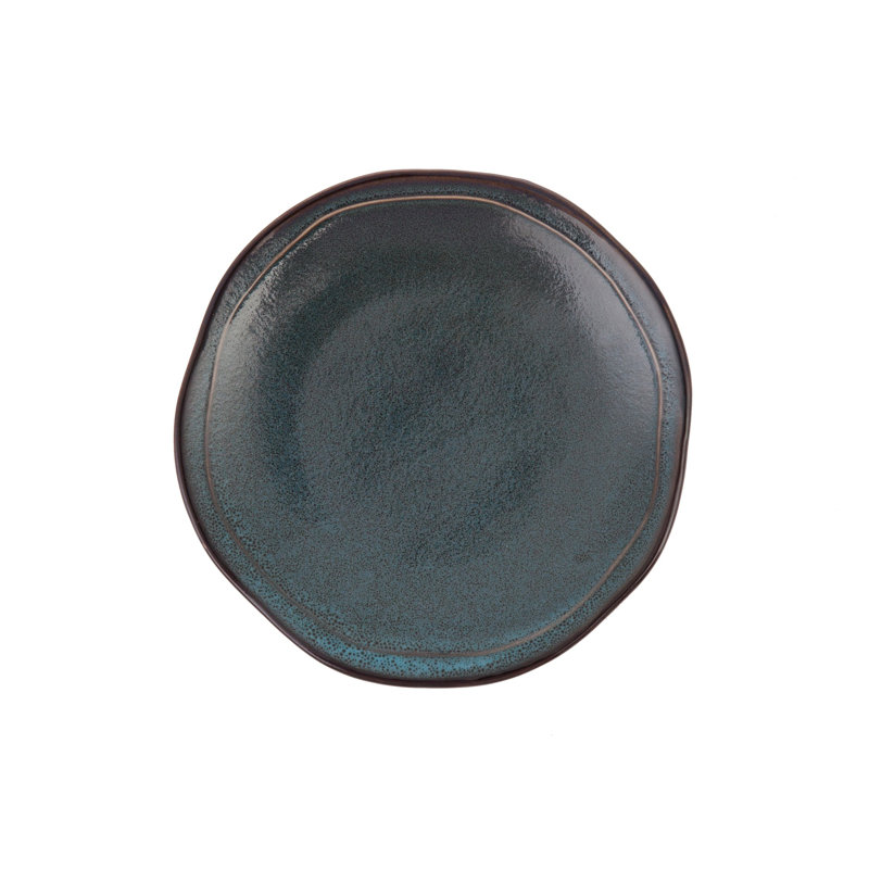 Fortessa Ston Stoneware, 8" Salad Plate (Set of 4), Mist, Twilight
