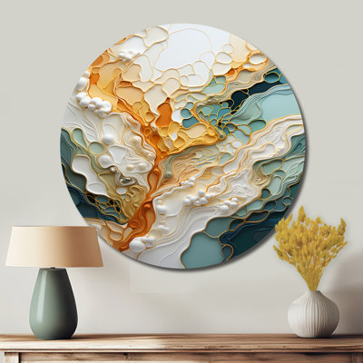 Clarese - Abstract Round Metal Art