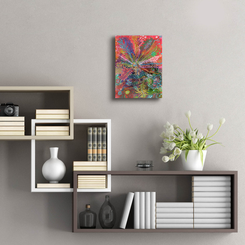 «Amplifier» par Noemi Ibarz, art mural en verre acrylique, H 16 po x l 12 po x P 0,13 po