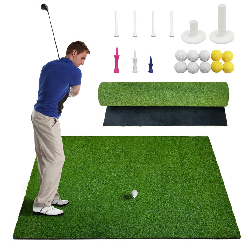 Tapis de jeu de golf, tapis de golf de 31 mm pour tapis de pratique en pelouse robuste, Carré 5 pi