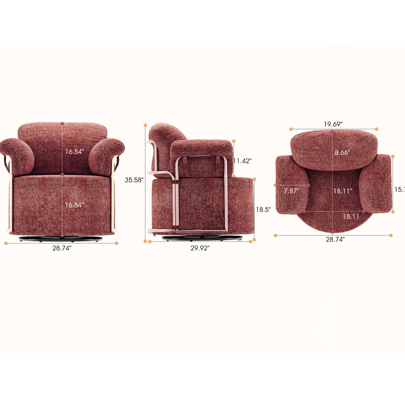 Fauteuil pivotant à 360 degrés Fluffy