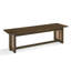 Banc de salle à manger en bois d'hévéa avec tressage en rotin synthétique - 150 cm (L) Banc d'intérieur