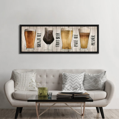 « bière chart i », impression sur toile