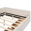 Grand lit plateforme tapissier avec port USB et 2 tiroirs-1059213451