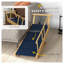 Escalier pliable à hauteur ajustable avec cadre en bois pour chiens pesant jusqu'à 88 lb