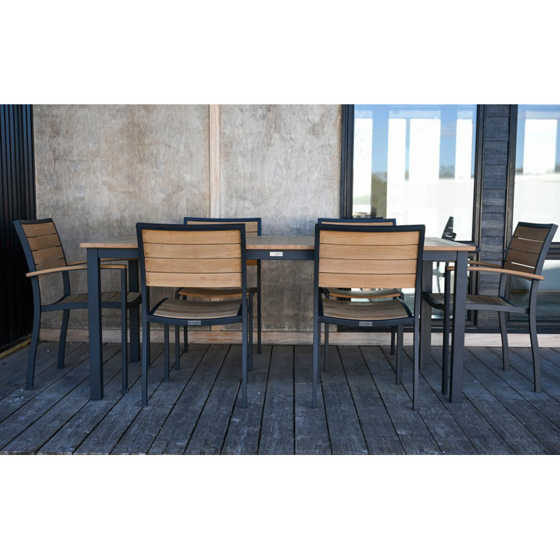 Soho Outdoor 13 - Piece Dining Set, Black