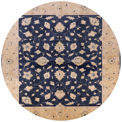 Tapis oriental beige / bleu foncé Othinkar