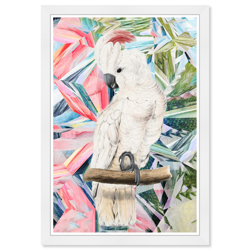 Animaux modernes cacatoès - cadre photo, reproduction d'art sur papier